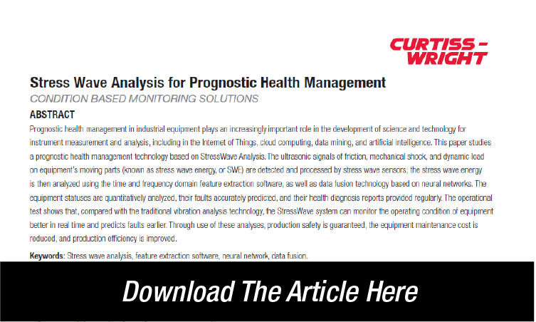 Stress Wave Analysis for Prognostic Health Management